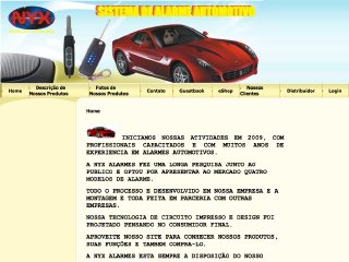 Thumbnail do site Nyx Alarmes Automotivos