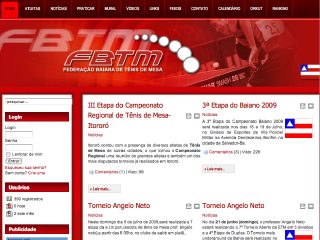 Thumbnail do site F.B.T.M. - Federação Baiana de Tênis de Mesa