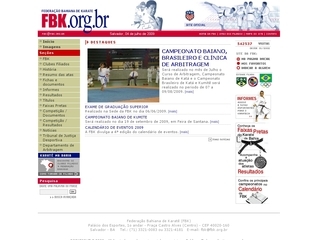 Thumbnail do site F.B.K. - Federao Bahiana de Karat