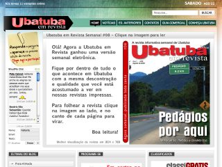 Thumbnail do site Ubatuba em Revista