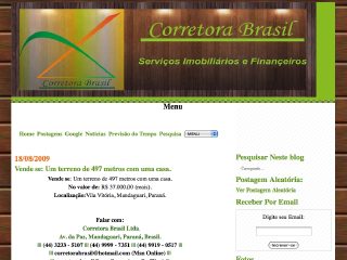 Thumbnail do site Corretora Brasil Ltda - Servios Imobilirios e Financeiros