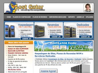 Thumbnail do site Hostgator