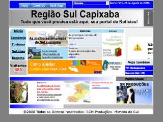Thumbnail do site Portal Mimoso Sul Capixaba
