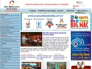 Thumbnail do site Prefeitura do Município de São Bernardo do Campo