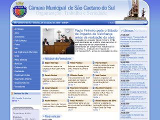Thumbnail do site Cmara Municipal de So Caetano do Sul