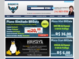 Thumbnail do site BRData Hospedagem de sites