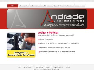 Thumbnail do site Andrade Comunicao & Marketing