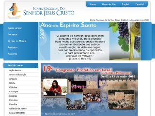 Thumbnail do site INSEJEC - Igreja Nacional do Senhor Jesus Cristo