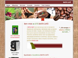 Thumbnail do site Baiita Caf - Mquinas para caf expresso