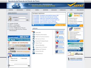 Thumbnail do site Secretaria da Fazenda do Estado de Gois