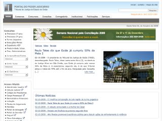 Thumbnail do site Tribunal de Justiça do Estado de Goiás