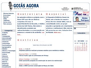 Thumbnail do site Gois Agora - Notcias do Estado de Gois