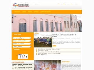 Thumbnail do site Prefeitura Municipal de Barra do Mendes