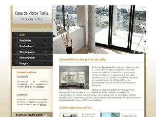 Thumbnail do site Vidraaria - Casa de Vidros Tutia