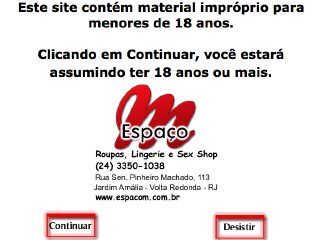 Thumbnail do site Espao M - Roupas, Lingerie e Sex Shop