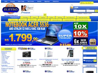 Thumbnail do site Eletro Shop informtica & eletrnicos