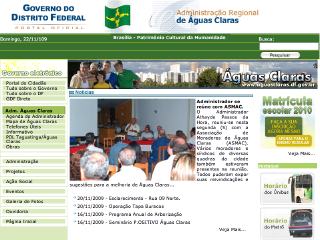 Thumbnail do site Administrao Regional de guas Claras