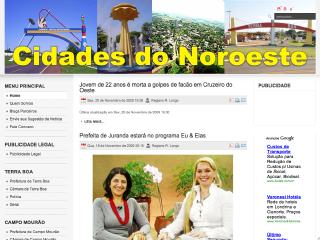 Thumbnail do site Cidades do Noroeste