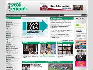 Thumbnail do site Jornal Vox Populi