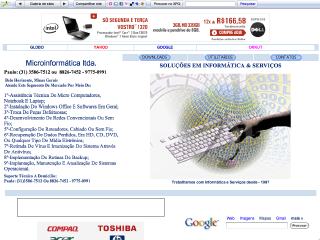 Thumbnail do site Microinformtica ltda. - Informtica & Servios