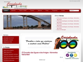 Thumbnail do site Prefeitura Municipal de Carinhanha