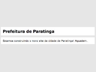 Thumbnail do site Prefeitura Municipal de Paratinga