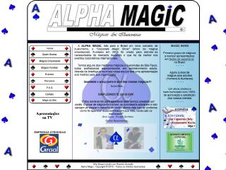 Thumbnail do site Alpha Magic - Magico rias