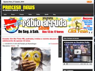 Thumbnail do site Princesa News.Com