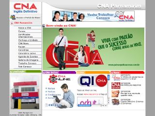 Thumbnail do site CNA - Escola de idiomas