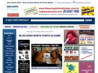 Thumbnail do site Site da Zona Norte de Porto Alegre