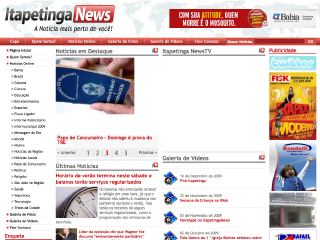 Thumbnail do site Itapetinga News