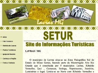 Thumbnail do site SETUR - Site de Informaes Tursticas