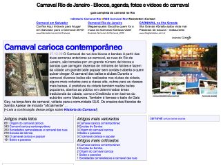 Thumbnail do site Carnaval de Rio de Janeiro