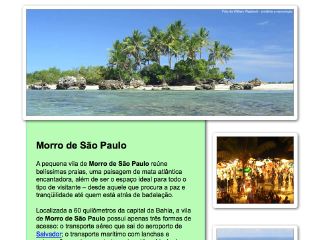 Thumbnail do site Morro de So Paulo.org