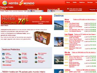 Thumbnail do site Hotis - Hotis pelo Mundo