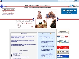Thumbnail do site SESAB - Secretaria da Saúde do Estado da Bahia