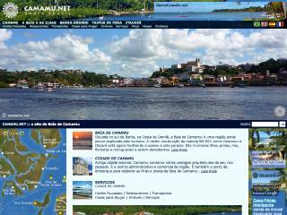 Thumbnail do site Camamu.net - o site da Baa de Camamu