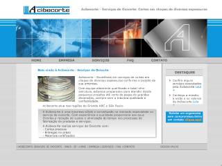 Thumbnail do site Acibecorte - Serviços de Oxicorte