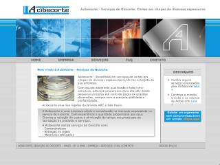 Thumbnail do site Acibecorte - Servios de Oxicorte