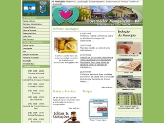 Thumbnail do site Prefeitura Municipal de Governador Mangabeira