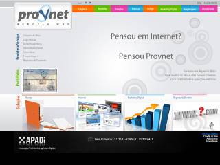 Thumbnail do site Provnet - Agncia Web 