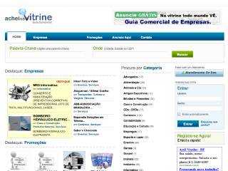 Thumbnail do site Achei na Vitrine - Guia Comercial de Empresas