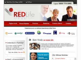 Thumbnail do site RedLife Corretora de Seguros