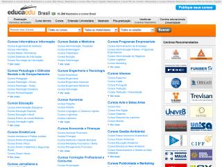Thumbnail do site Educaedu Brasil - Mestrados e cursos no Brasil
