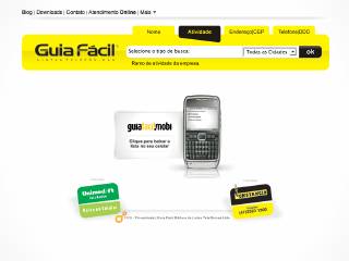 Thumbnail do site Guia Fcil Listas Telefnicas