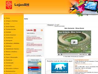 Thumbnail do site Lojas BH