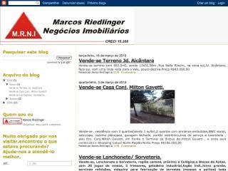 Thumbnail do site M.R.N.I. - Marcos Riedlinger Negcios Imobilirios
