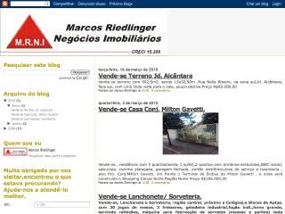 Thumbnail do site M.R.N.I. - Marcos Riedlinger Negócios Imobiliários