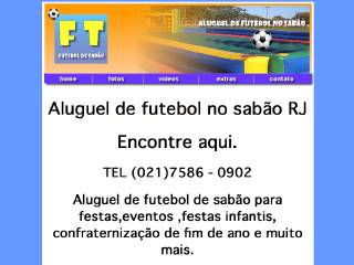 Thumbnail do site Futebol de Sabo para alugar