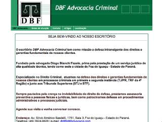 Thumbnail do site DBF Advocacia Criminal 
